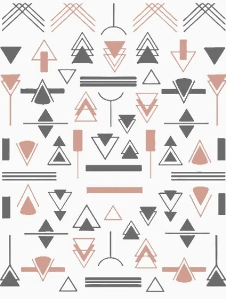 Nagelsticker - Aufkleber selbstklebend - Nail Sticker - rosegold schwarz Geometrie Dreieck Rahmen streifen